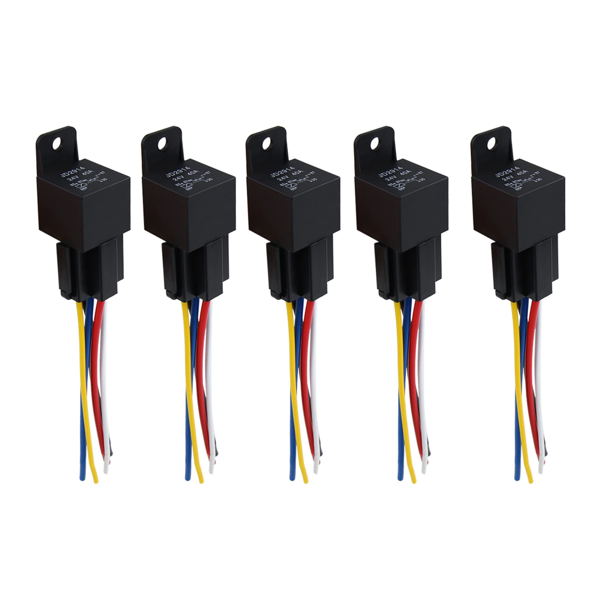 uxcell Relay Relay Socket Car Relay JD-2914SPDT 5 Pole 40ADC24V Automotive Wire Bundle Socket with Plug 1 Piece
uxcell Relay Relay Socket Car Relay JD-2914SPDT 5 Pole 40ADC24V Automotive Wire Bundle Socket with Plug 1 Piece