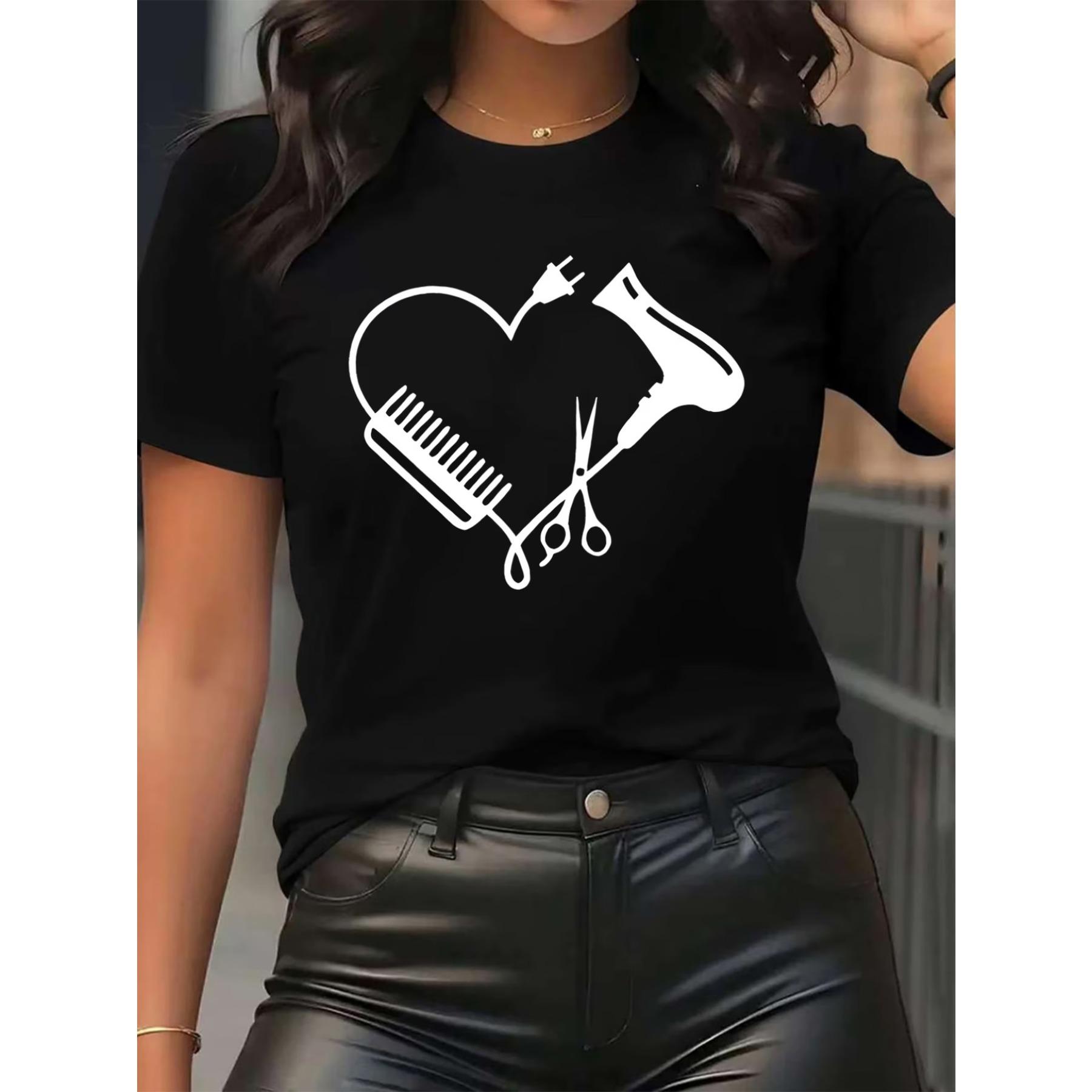 Unique Clothes T-Shirt Short Sleeve for Salon Use, Durable Polyester Fabric with Stylish Heart Design XXL
Unique Clothes T-Shirt Short Sleeve for Salon Use, Durable Polyester Fabric with Stylish Heart Design XXL