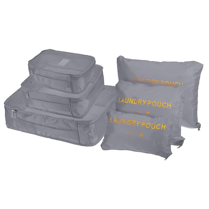 PATIKIL packing cubes 6 Set Luggage Organizer Bag Packing Compression Pouch Travel Storage Bag Clothing Sorting Package gray
PATIKIL packing cubes 6 Set Luggage Organizer Bag Packing Compression Pouch Travel Storage Bag Clothing Sorting Package gray