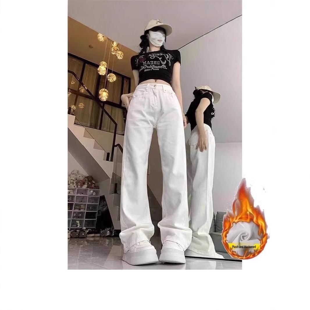Autumn 2024 Plus Size High-Waisted Slimming Jeans: Versatile White Narrow/Wide-Leg Design 2XL белый
Autumn 2024 Plus Size High-Waisted Slimming Jeans: Versatile White Narrow/Wide-Leg Design 2XL белый