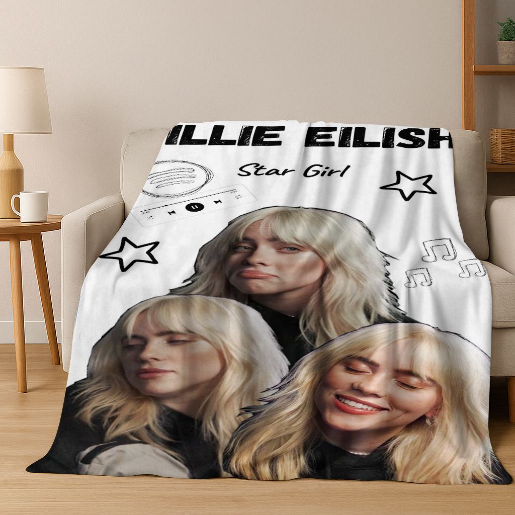 Fashion Billie Eilish Hit Me Hard and Soft Singer Flannel Blanket Soft Throw Blanket for Bed Bedroom Living Room Travel Gift Kid 75x90cm
Fashion Billie Eilish Hit Me Hard and Soft Singer Flannel Blanket Soft Throw Blanket for Bed Bedroom Living Room Travel Gift Kid 75x90cm