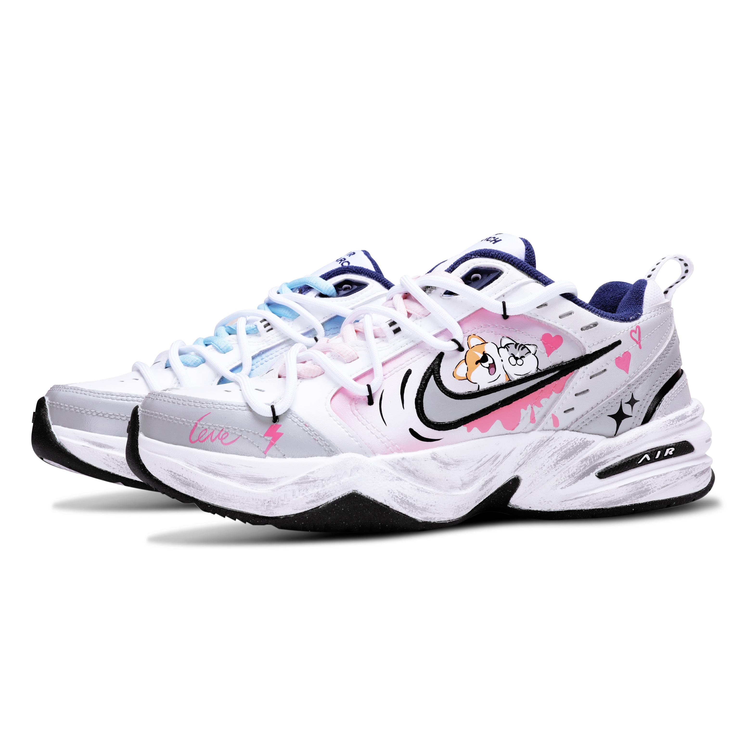 Nike Air Monarch 4 Abrasion Resistant Lightweight Height Increasing Low top Chunky Sneakers Unisex Pink Blue 415445-102(Team656-) 41
Nike Air Monarch 4 Abrasion Resistant Lightweight Height Increasing Low top Chunky Sneakers Unisex Pink Blue 415445-102(Team656-) 41