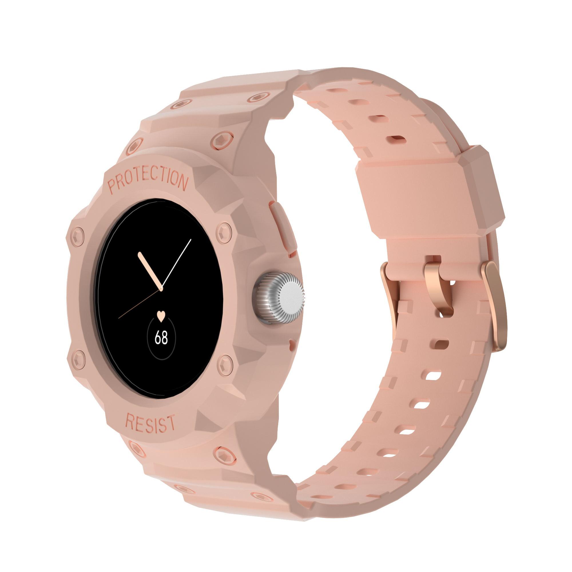 For Google Pixel Watch 3 41mm/Watch 2/Pixel Watch Integrated Design Soft TPU Replacement Watch Strap with Watch Case Pink
For Google Pixel Watch 3 41mm/Watch 2/Pixel Watch Integrated Design Soft TPU Replacement Watch Strap with Watch Case Pink