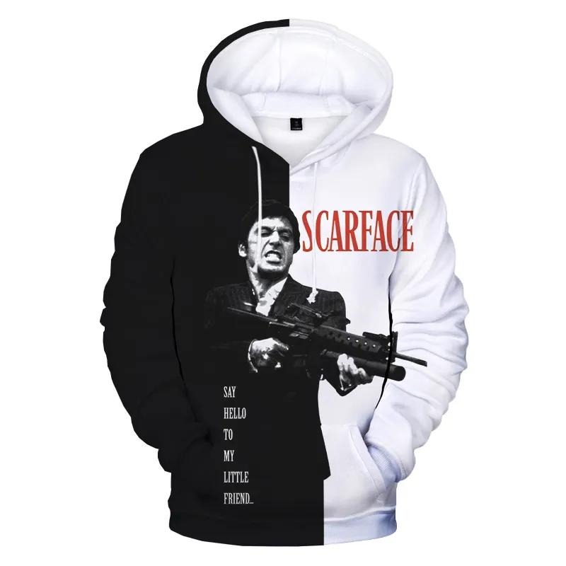 Фильм Лицо со шрамом 3D Толстовка с капюшоном Тони Монтана Harajuku Streetwear Толстовки Мужская/Женская Мода Детская Одежда Пуловеры Мужское пальто
Фильм Лицо со шрамом 3D Толстовка с капюшоном Тони Монтана Harajuku Streetwear Толстовки Мужская/Женская Мода Детская Одежда Пуловеры Мужское пальто
