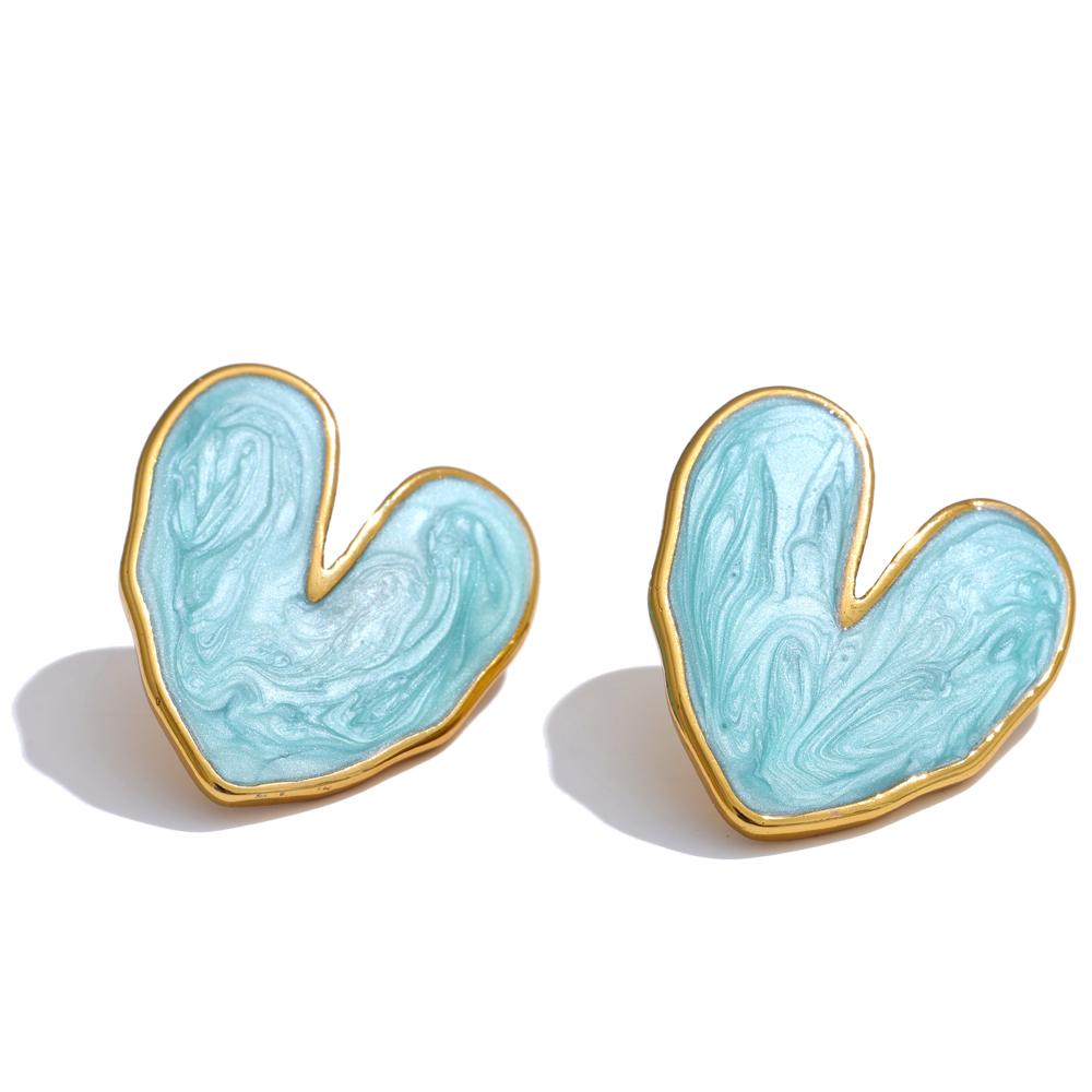 Yhpup Sweet Enamel 3-colors Heart Spring Summer Love Stud Earrings Waterproof Stainless Steel Fashion Y2K Daily Jewelry
Yhpup Sweet Enamel 3-colors Heart Spring Summer Love Stud Earrings Waterproof Stainless Steel Fashion Y2K Daily Jewelry