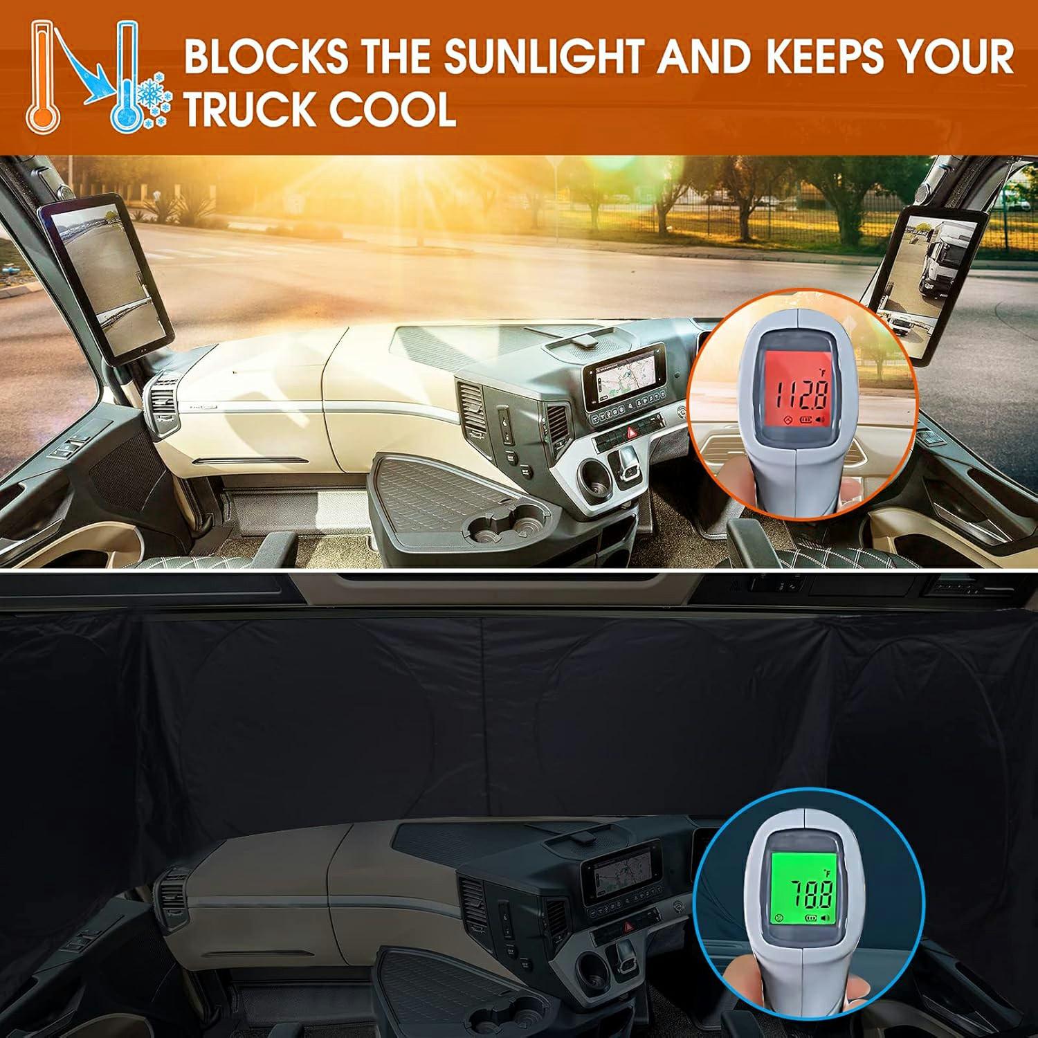 420 x 92cm Large Truck Sun Shade Heavy Duty Vehicle Sunshade Visor Foldable Heat Shield for Front Windshield Side Window Type A
420 x 92cm Large Truck Sun Shade Heavy Duty Vehicle Sunshade Visor Foldable Heat Shield for Front Windshield Side Window Type A