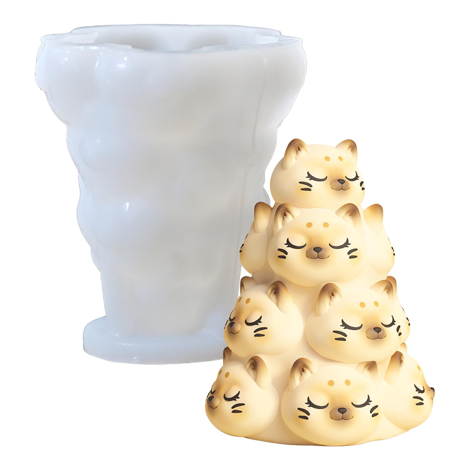 Silicone Candle Mold Realistic Panda/Cats Figurine Decoration Mould Animal Theme Plaster Mold for Handmade Crafts T2
Silicone Candle Mold Realistic Panda/Cats Figurine Decoration Mould Animal Theme Plaster Mold for Handmade Crafts T2