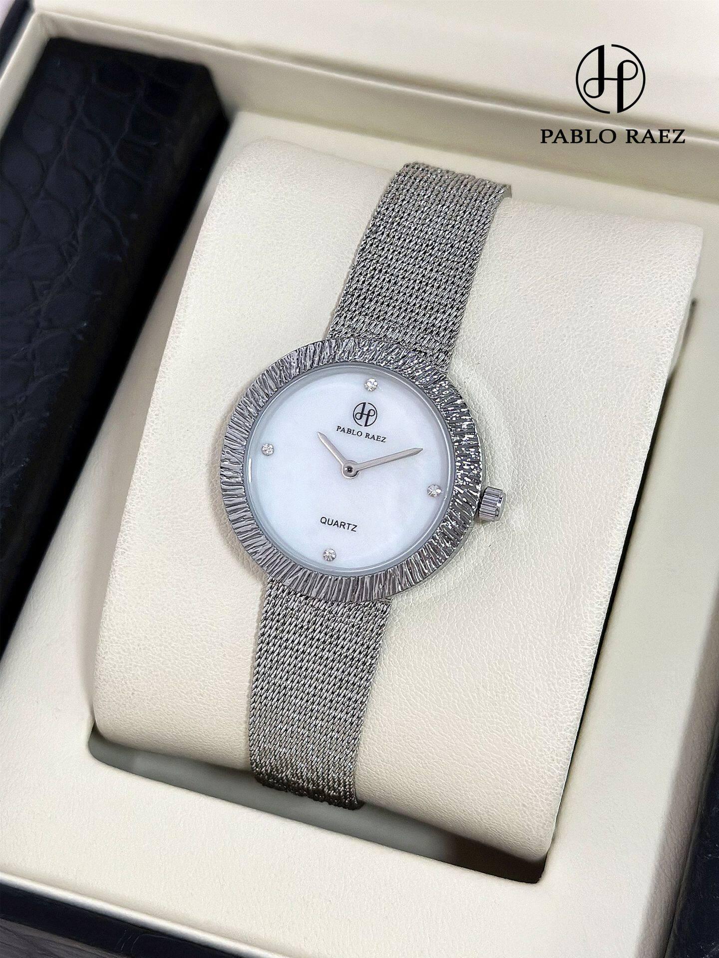 PABLO RAEZ Women s Waterproof Mesh Band Watch with Mother-of-Pearl Face
PABLO RAEZ Women s Waterproof Mesh Band Watch with Mother-of-Pearl Face