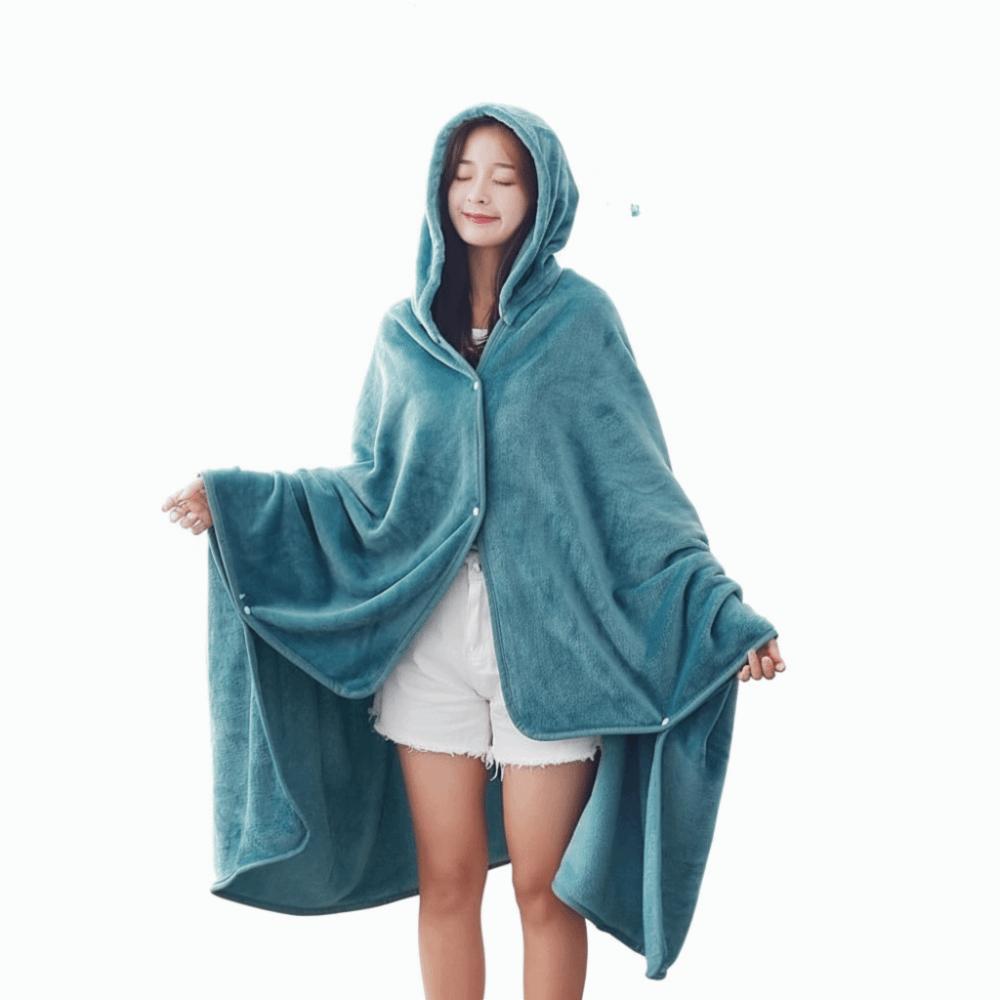 Cozy Shoulder Wrap Blanket with Hat Can be covered and worn Air Conditioner Blanket Pure Color Nap Blanket For All Seasons S озеро синього кольору
Cozy Shoulder Wrap Blanket with Hat Can be covered and worn Air Conditioner Blanket Pure Color Nap Blanket For All Seasons S озеро синього кольору
