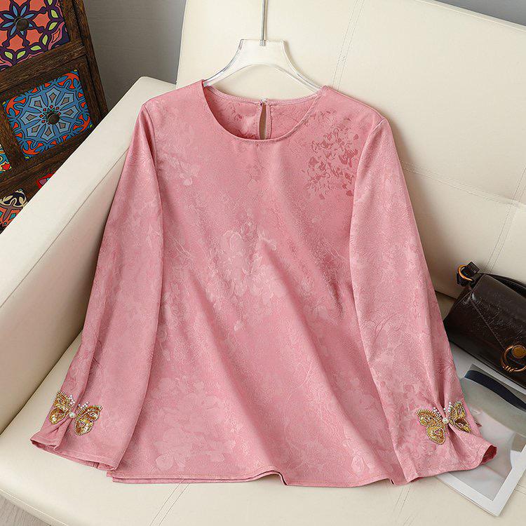 2026 Spring Women s Acetate Jacquard Shirt: Loose-Fit, Slimming, Versatile Long-Sleeve Top in New Chinese National Style XL for 90-110 lbs розовый
2026 Spring Women s Acetate Jacquard Shirt: Loose-Fit, Slimming, Versatile Long-Sleeve Top in New Chinese National Style XL for 90-110 lbs розовый