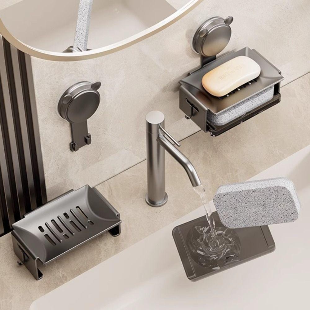 Punch-free Soap Holder Aluminum Alloy Soap Rack Creative Storage Shelf Kitchen Bathroom Organizer білий
Punch-free Soap Holder Aluminum Alloy Soap Rack Creative Storage Shelf Kitchen Bathroom Organizer білий