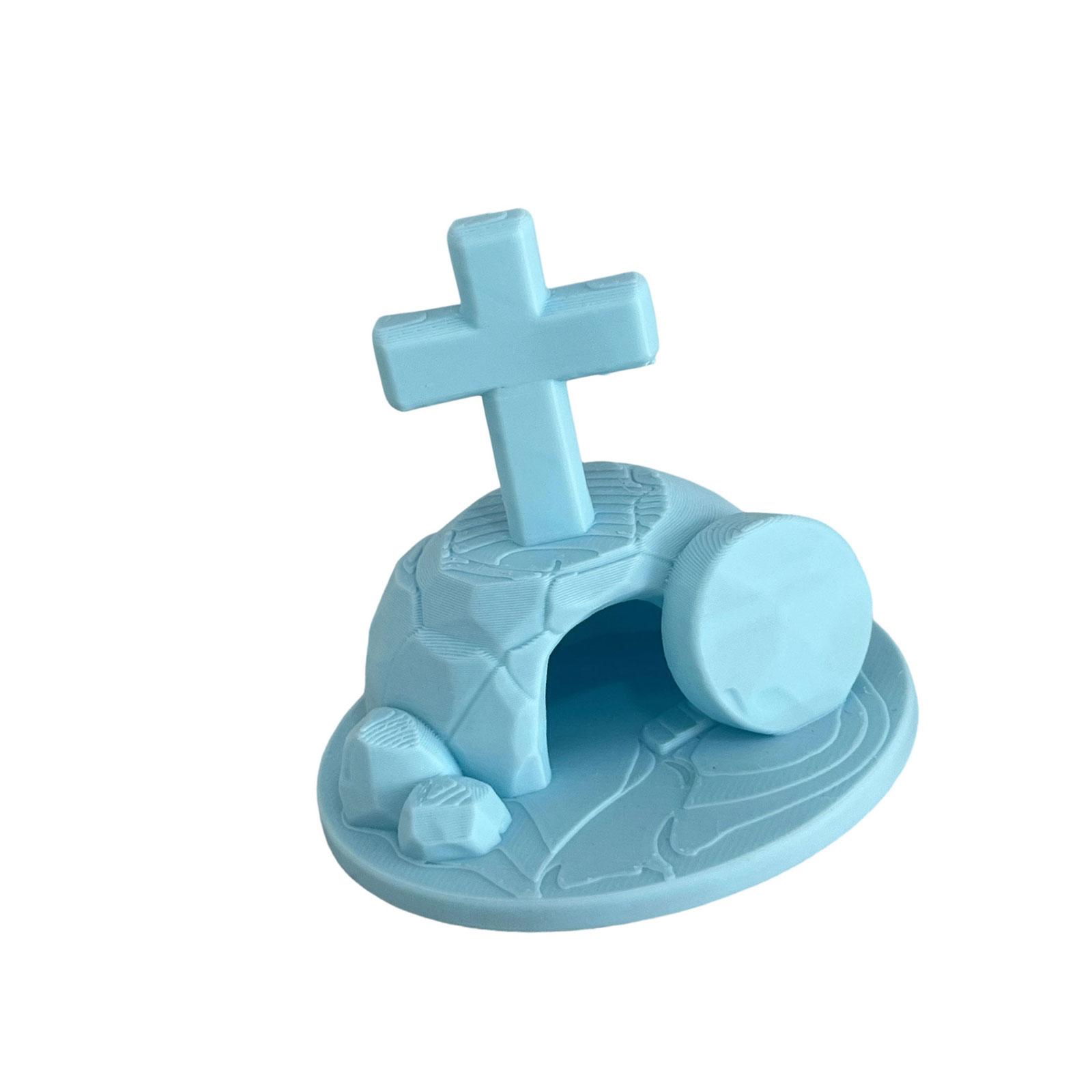 3D Printed Crucifix Tomb Figurine Faith Home Decoration Realistic Rock Sculpture For Easter Celebration синій
3D Printed Crucifix Tomb Figurine Faith Home Decoration Realistic Rock Sculpture For Easter Celebration синій