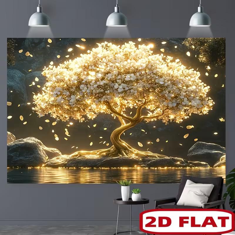2D Golden Glowing Tree Tapestry, Magical Room Wall Decor 47.2x31.5inch/120*80cm
2D Golden Glowing Tree Tapestry, Magical Room Wall Decor 47.2x31.5inch/120*80cm