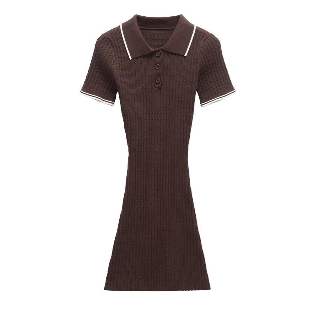 2025 Spring/Summer Slim-Fit Short-Sleeve Knitted Polo Collar Dress – Sweet Fashion for Women Medium
2025 Spring/Summer Slim-Fit Short-Sleeve Knitted Polo Collar Dress – Sweet Fashion for Women Medium