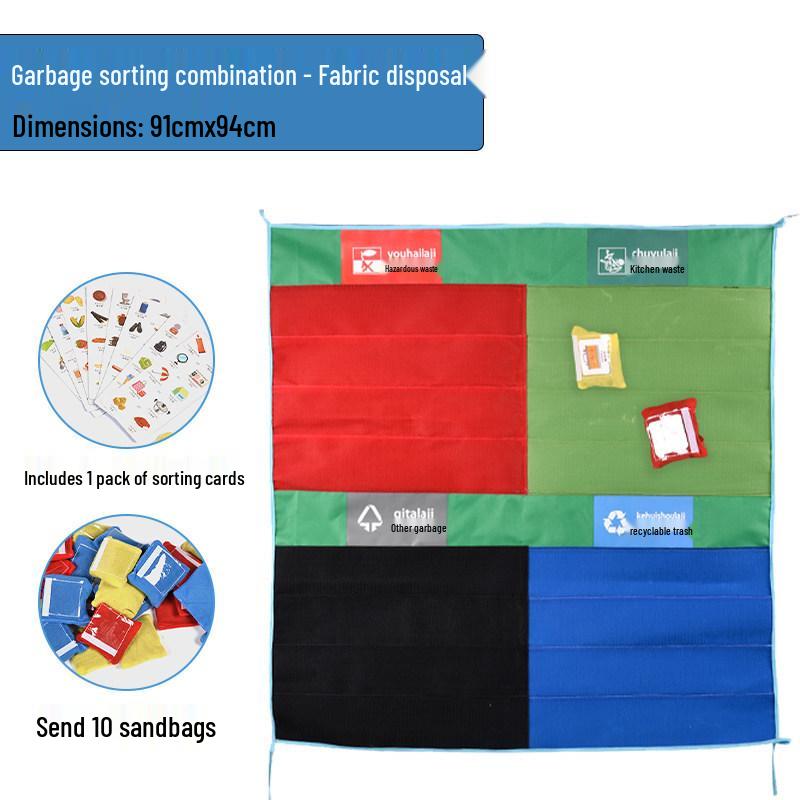 Kids Sensory Garbage Sorting Toy with Sandbag Target Board
Kids Sensory Garbage Sorting Toy with Sandbag Target Board