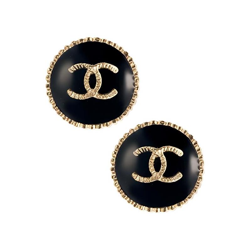 CHANEL Double C Logo Metal Earrings Women s Black чорний
CHANEL Double C Logo Metal Earrings Women s Black чорний