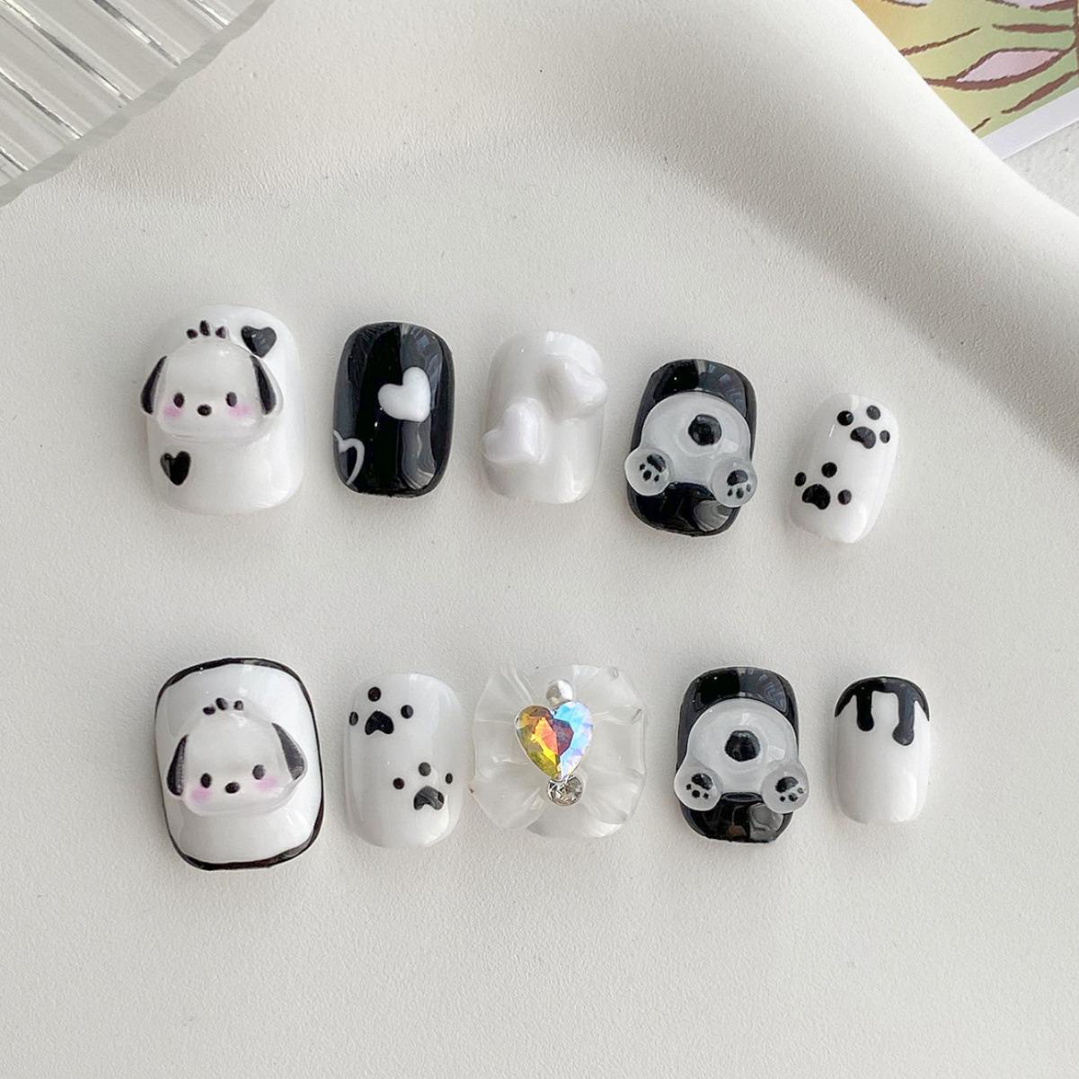 2024 Cute Cartoon Manicure Whitening Nail Patches - Handmade, Removable, Short Length SJ0258 Cute Puppy-M
2024 Cute Cartoon Manicure Whitening Nail Patches - Handmade, Removable, Short Length SJ0258 Cute Puppy-M