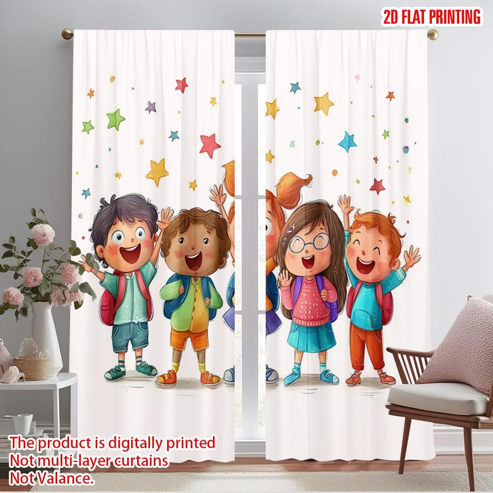 2pcs,2D plane printing Print Curtains Happy Youngsters Back to School Polyester Woven (without rod) Gifts Ldeal for Bedroom, 52.50×116.00 CM 2pcs
2pcs,2D plane printing Print Curtains Happy Youngsters Back to School Polyester Woven (without rod) Gifts Ldeal for Bedroom, 52.50×116.00 CM 2pcs