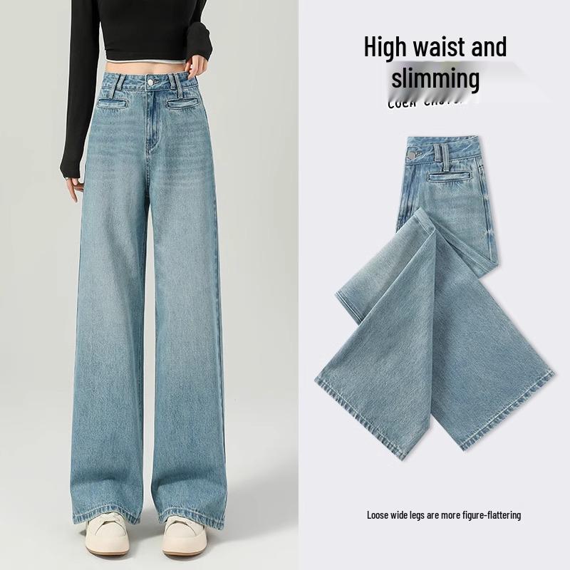 Women s 2025 High-Waisted Wide-Leg Jeans: New Light-Pear Slimming Straight-Leg Summer Style 28 (for 53-58kg)
Women s 2025 High-Waisted Wide-Leg Jeans: New Light-Pear Slimming Straight-Leg Summer Style 28 (for 53-58kg)