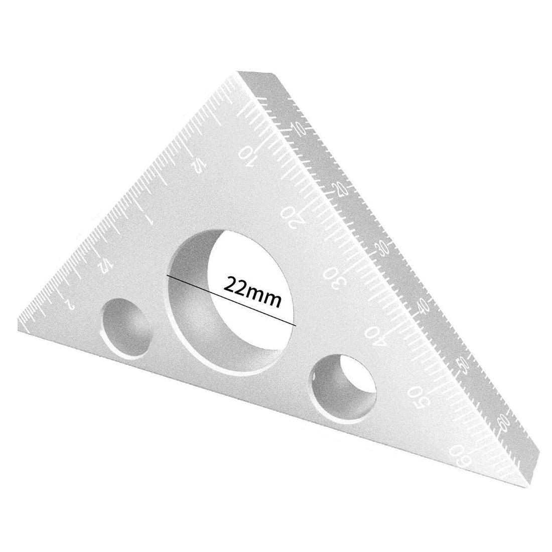 Right Angle Triangle Ruler Aluminum Alloy DIY Pocket Ruler Height Measuring Gauging Woodworking Construction Engineers Gauges срібний
Right Angle Triangle Ruler Aluminum Alloy DIY Pocket Ruler Height Measuring Gauging Woodworking Construction Engineers Gauges срібний