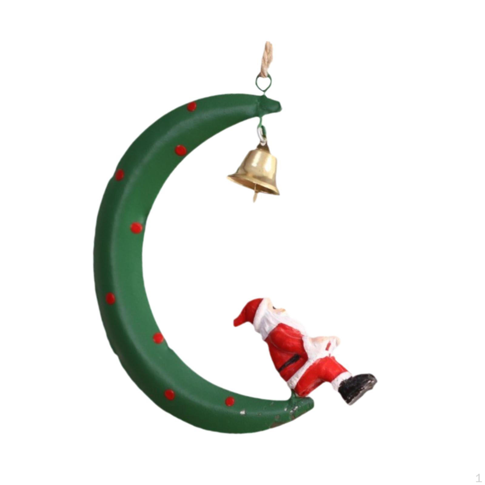 Christmas Pendant Tree Ornament Moon Shape Easy to Use Holiday Home Decoration Moon Santa
Christmas Pendant Tree Ornament Moon Shape Easy to Use Holiday Home Decoration Moon Santa
