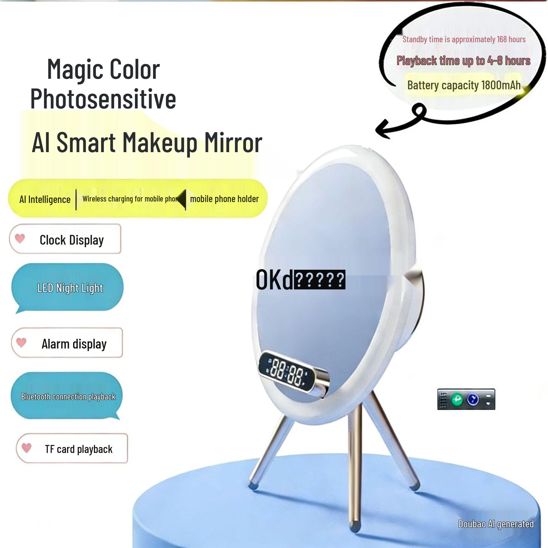 OKd Smart AI Makeup Mirror: Perfect Gift for Girlfriend, Best Friend, or Mother - High-End Practical Birthday Present, 38 Goddess Edition.
OKd Smart AI Makeup Mirror: Perfect Gift for Girlfriend, Best Friend, or Mother - High-End Practical Birthday Present, 38 Goddess Edition.
