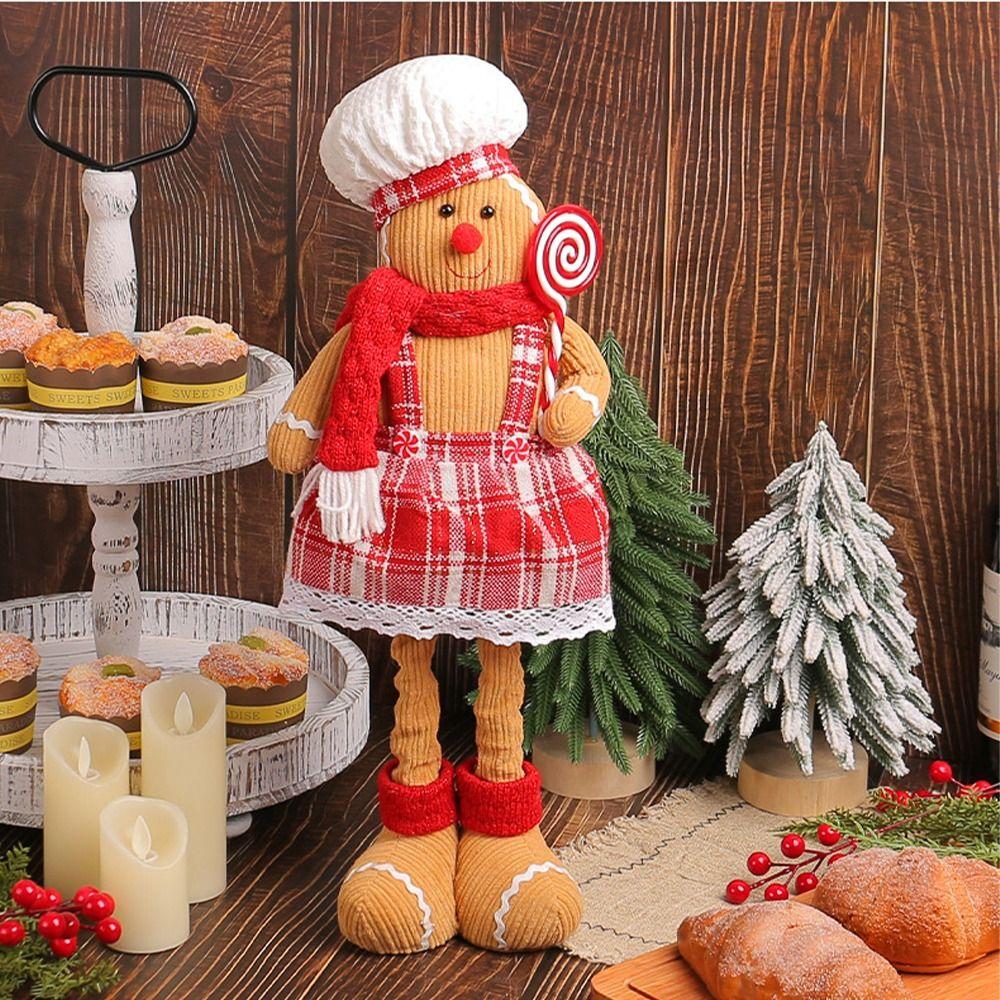 Cute Gingerbread Man Retractable Doll Standing Merry Christmas Decoration Home Decoration Men
Cute Gingerbread Man Retractable Doll Standing Merry Christmas Decoration Home Decoration Men