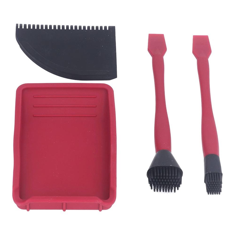 4 шт., красная мягкая резиновая щетка, силиконовый поднос, портативный скребок для деревообработки, пластина для рабочего
4 шт., красная мягкая резиновая щетка, силиконовый поднос, портативный скребок для деревообработки, пластина для рабочего