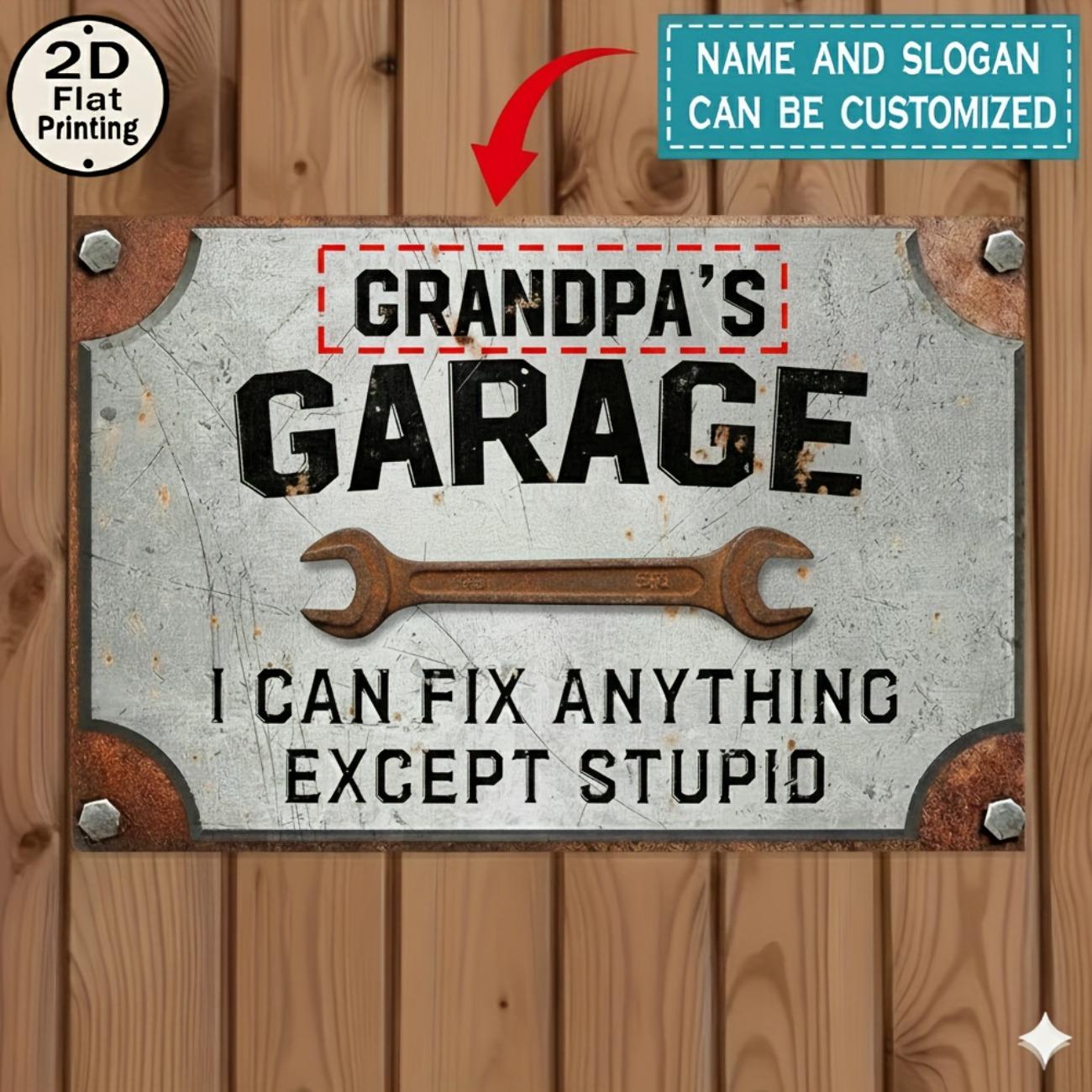 1pc Custom Workshop Metal Sign Garage Wall Art Retro Home Decor Personalized Gift світло-сірого кольору
1pc Custom Workshop Metal Sign Garage Wall Art Retro Home Decor Personalized Gift світло-сірого кольору