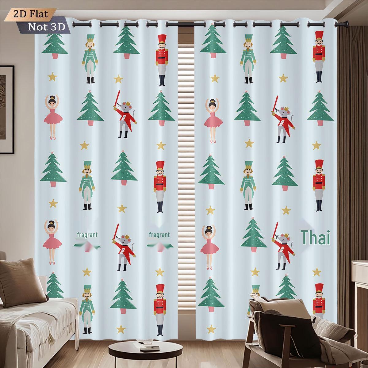 Custom Nutcracker Digital Print Blackout Curtains with Your Image - High-Precision Black Silk 140x160 cm
Custom Nutcracker Digital Print Blackout Curtains with Your Image - High-Precision Black Silk 140x160 cm