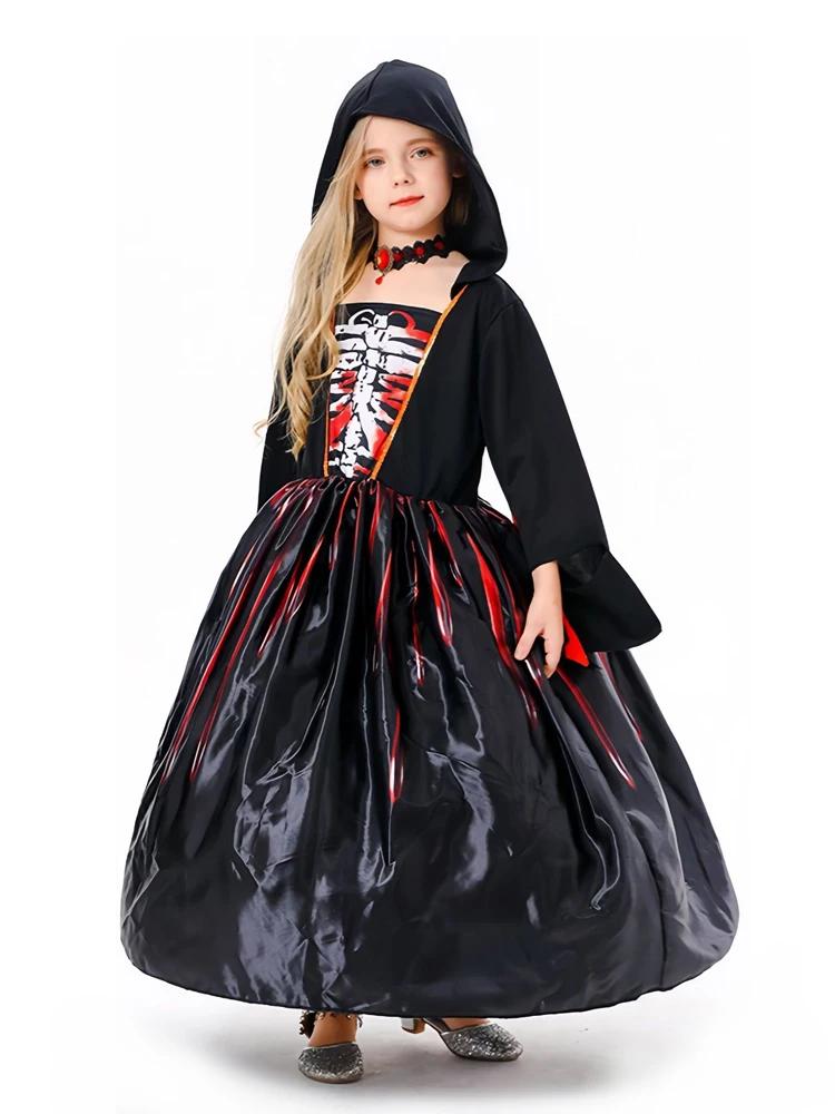 Sydanne New Girls Witch Dress Cosplay Costume Black Horror Party Kids Hooded Dress Skirt Halloween Costume S чёрный
Sydanne New Girls Witch Dress Cosplay Costume Black Horror Party Kids Hooded Dress Skirt Halloween Costume S чёрный