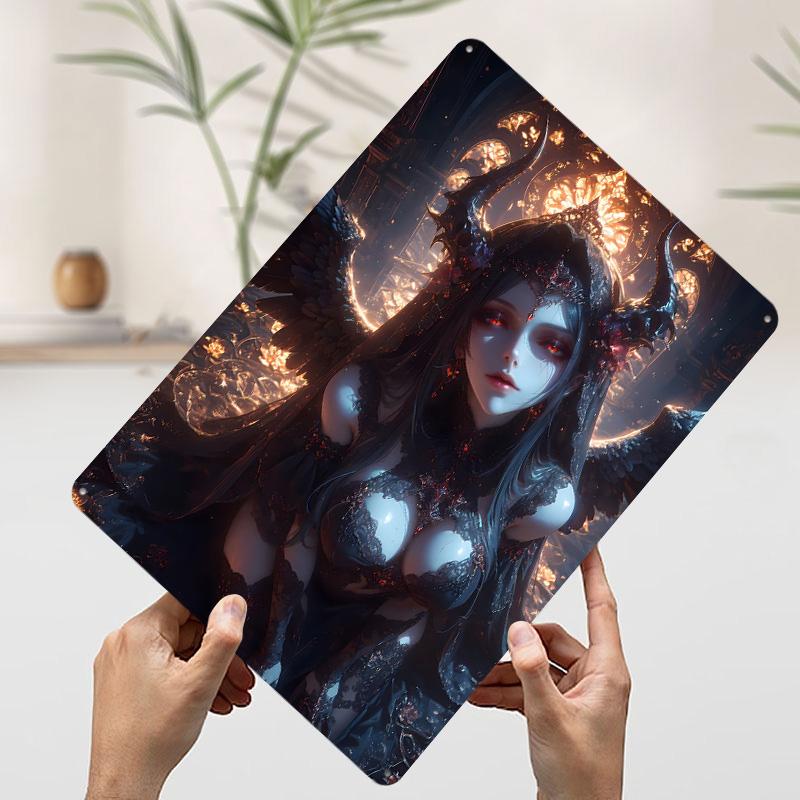 Dark Angel With Horns Tin Plaque Poster Customized Wall Art Retro Vintage Metal Signs for Man Cave Room Decoration Desk Decor 20x30cm(7.8x11.8inch)
Dark Angel With Horns Tin Plaque Poster Customized Wall Art Retro Vintage Metal Signs for Man Cave Room Decoration Desk Decor 20x30cm(7.8x11.8inch)
