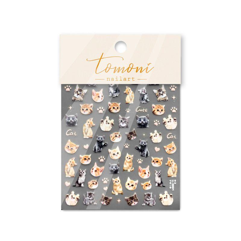 Tomoni Embossed Thin Tough Adhesive Japanese Style Nail Beauty Stickers Cute Kitten 2891
Tomoni Embossed Thin Tough Adhesive Japanese Style Nail Beauty Stickers Cute Kitten 2891