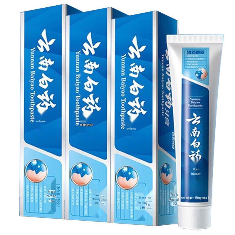Yunnan Baiyao Fresh Morning Dew Toothpaste 3 x 150g
Yunnan Baiyao Fresh Morning Dew Toothpaste 3 x 150g