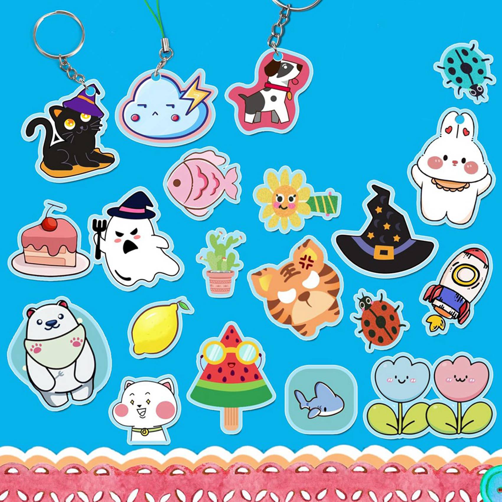 Shrinky Plastic Sheets Keychain Kit, 330Pcs Shrinky Art Kit For Kids For DIY Ornaments For Creative-Craft
Shrinky Plastic Sheets Keychain Kit, 330Pcs Shrinky Art Kit For Kids For DIY Ornaments For Creative-Craft