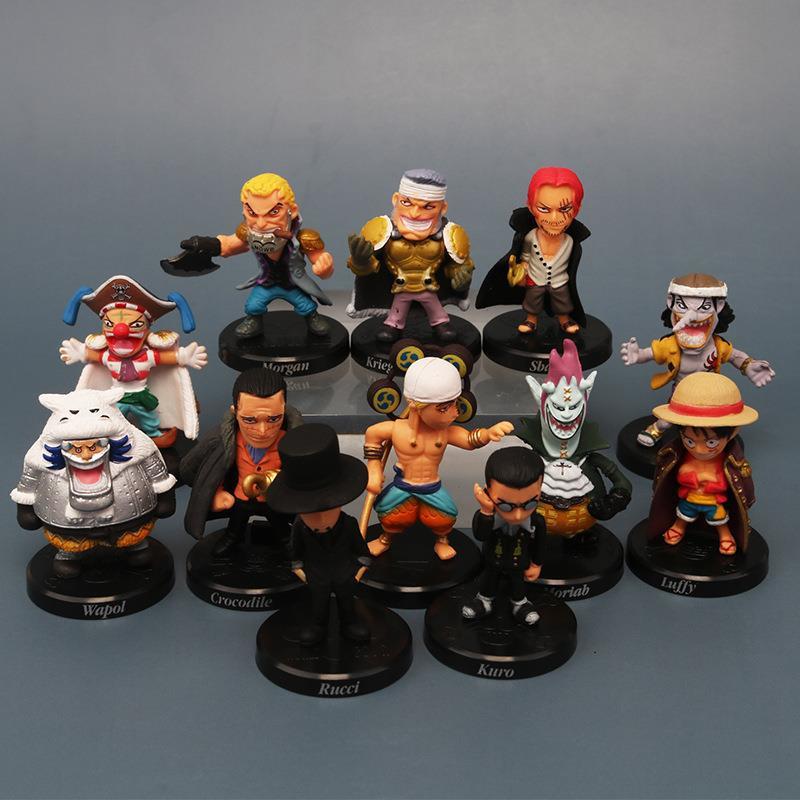 12Pcs /Set Q Version One Piece Sabo Shanks Lucci Crocodile Moria Buggy Enel Pvc Figures Collectible Model Toys For Fans Gift
12Pcs /Set Q Version One Piece Sabo Shanks Lucci Crocodile Moria Buggy Enel Pvc Figures Collectible Model Toys For Fans Gift