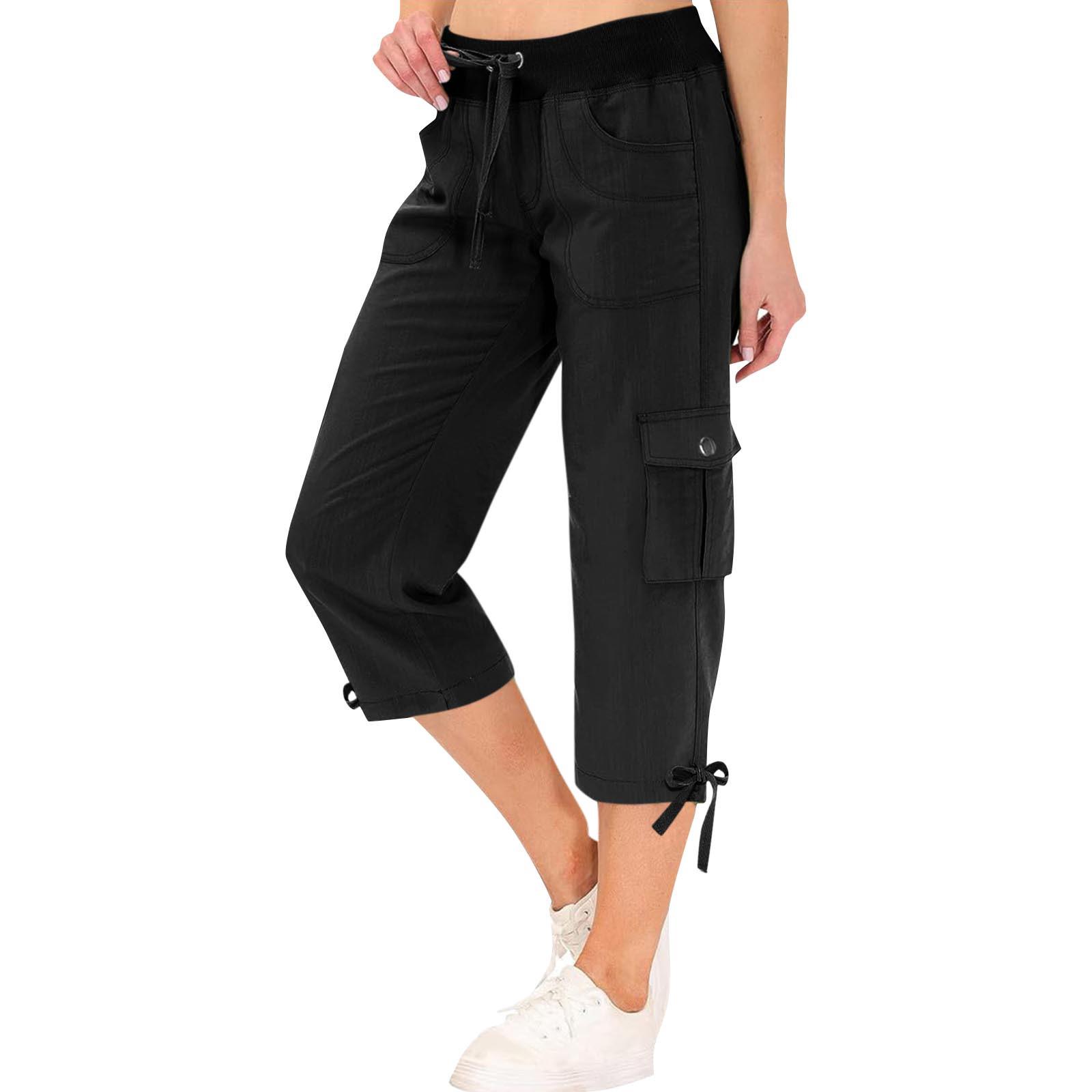 Женские капри-карго с 6 карманами, легкие быстросохнущие повседневные удобные летние брюки для путешествий на открытом воздухе L чёрный
Женские капри-карго с 6 карманами, легкие быстросохнущие повседневные удобные летние брюки для путешествий на открытом воздухе L чёрный
