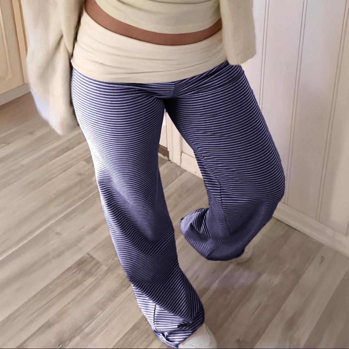 Casual Holiday Striped Belted Trousers for Women 2025 Autumn and Winter L темно-синього кольору
Casual Holiday Striped Belted Trousers for Women 2025 Autumn and Winter L темно-синього кольору