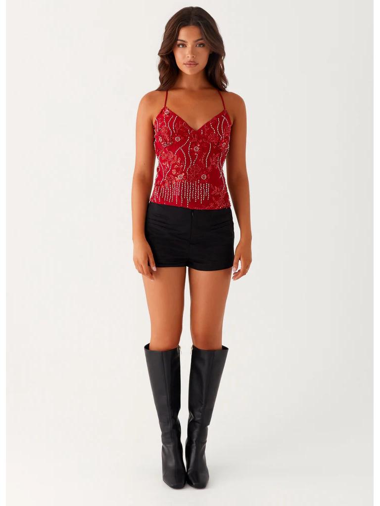 2025 Summer Embroidered Sequin Tank Top for Women - Spicy European & American Style Camisole Small червоний
2025 Summer Embroidered Sequin Tank Top for Women - Spicy European & American Style Camisole Small червоний