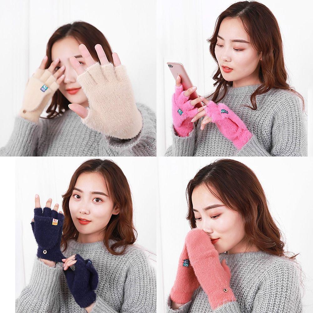 Screen Touchable Winter Gloves Plush Glove Bracers Casual Students Finger Gloves For Woman Girls коричневий
Screen Touchable Winter Gloves Plush Glove Bracers Casual Students Finger Gloves For Woman Girls коричневий