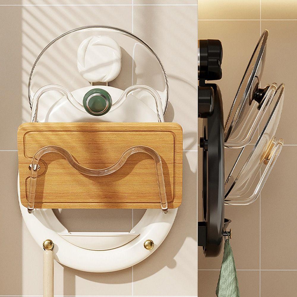 Punch-Free Pot Lid Storage Rack Wall Hanging Pan Cover Storage Holder for Kitchen білий
Punch-Free Pot Lid Storage Rack Wall Hanging Pan Cover Storage Holder for Kitchen білий