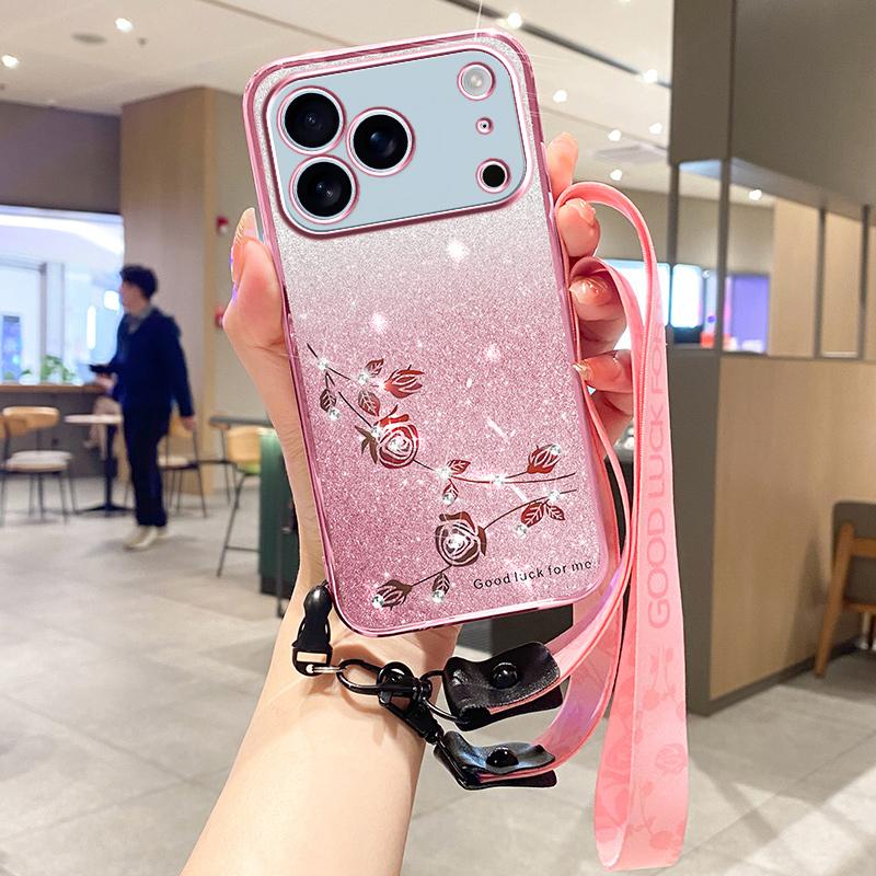Bling Crossbody Gradient Eternal Flower Diamond Phone Case for iPhone 17 Air 16 Pro 15 14 13 12 11 ProMax Plus Shockproof Case iPhone17 Pro рожевий
Bling Crossbody Gradient Eternal Flower Diamond Phone Case for iPhone 17 Air 16 Pro 15 14 13 12 11 ProMax Plus Shockproof Case iPhone17 Pro рожевий