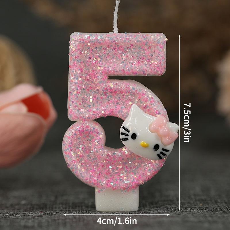 Kawaii Hello Kitty Digital Candle 0-9 Number Celebration Candles Animation Design Hellokitty Cake Topper Decoration DIY Presents Supplies
Kawaii Hello Kitty Digital Candle 0-9 Number Celebration Candles Animation Design Hellokitty Cake Topper Decoration DIY Presents Supplies