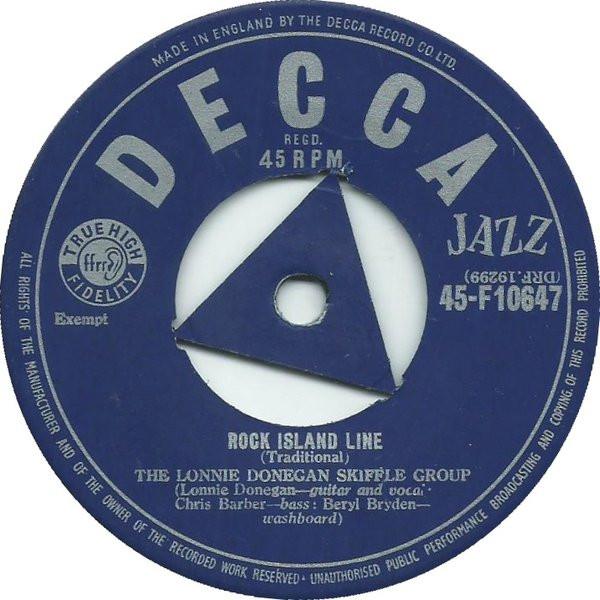 7inch Record LONNIE DONEGAN S SKIFFLE GROUP - Rock Island Line 45F10647 Decca 1956 UK Country/Folk Used
7inch Record LONNIE DONEGAN S SKIFFLE GROUP - Rock Island Line 45F10647 Decca 1956 UK Country/Folk Used