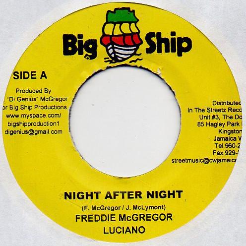 7inch Record FREDDIE MCGREGOR & LUCIANO - Night After Night NONE Big Ship 2009 Jamaica Reggae, Ska & Dub Used
7inch Record FREDDIE MCGREGOR & LUCIANO - Night After Night NONE Big Ship 2009 Jamaica Reggae, Ska & Dub Used