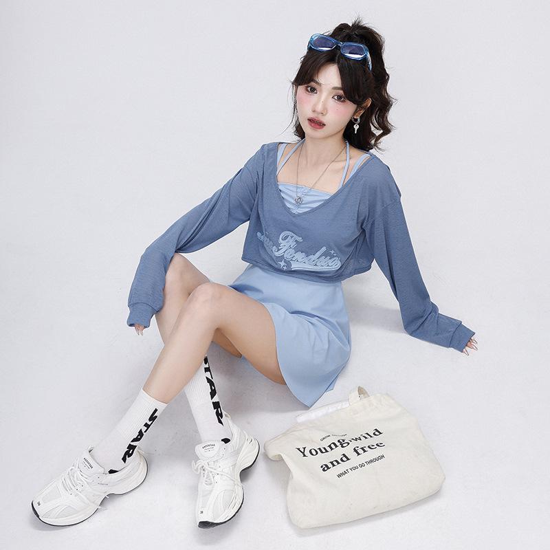 Korean Style Sporty Split Swimsuit Set with Skirt, Long Sleeve Sun Protection, and Tummy Control for Beach and Hot Springs L чорний
Korean Style Sporty Split Swimsuit Set with Skirt, Long Sleeve Sun Protection, and Tummy Control for Beach and Hot Springs L чорний
