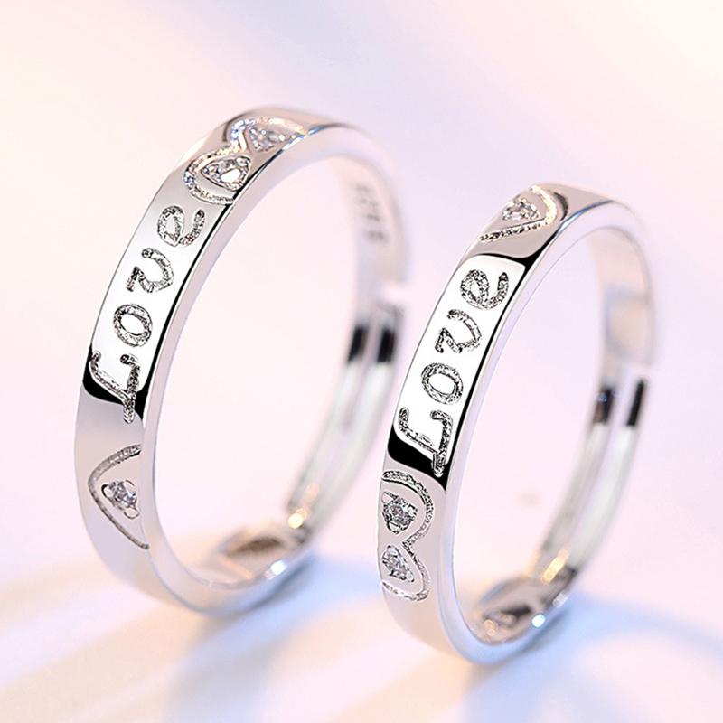 2Pcs Romantic Couple Wedding Ring For Women Men Shiny Zircon Love Heart Adjustable Finger Ring Engaged Promise Jewelry Gifts
2Pcs Romantic Couple Wedding Ring For Women Men Shiny Zircon Love Heart Adjustable Finger Ring Engaged Promise Jewelry Gifts