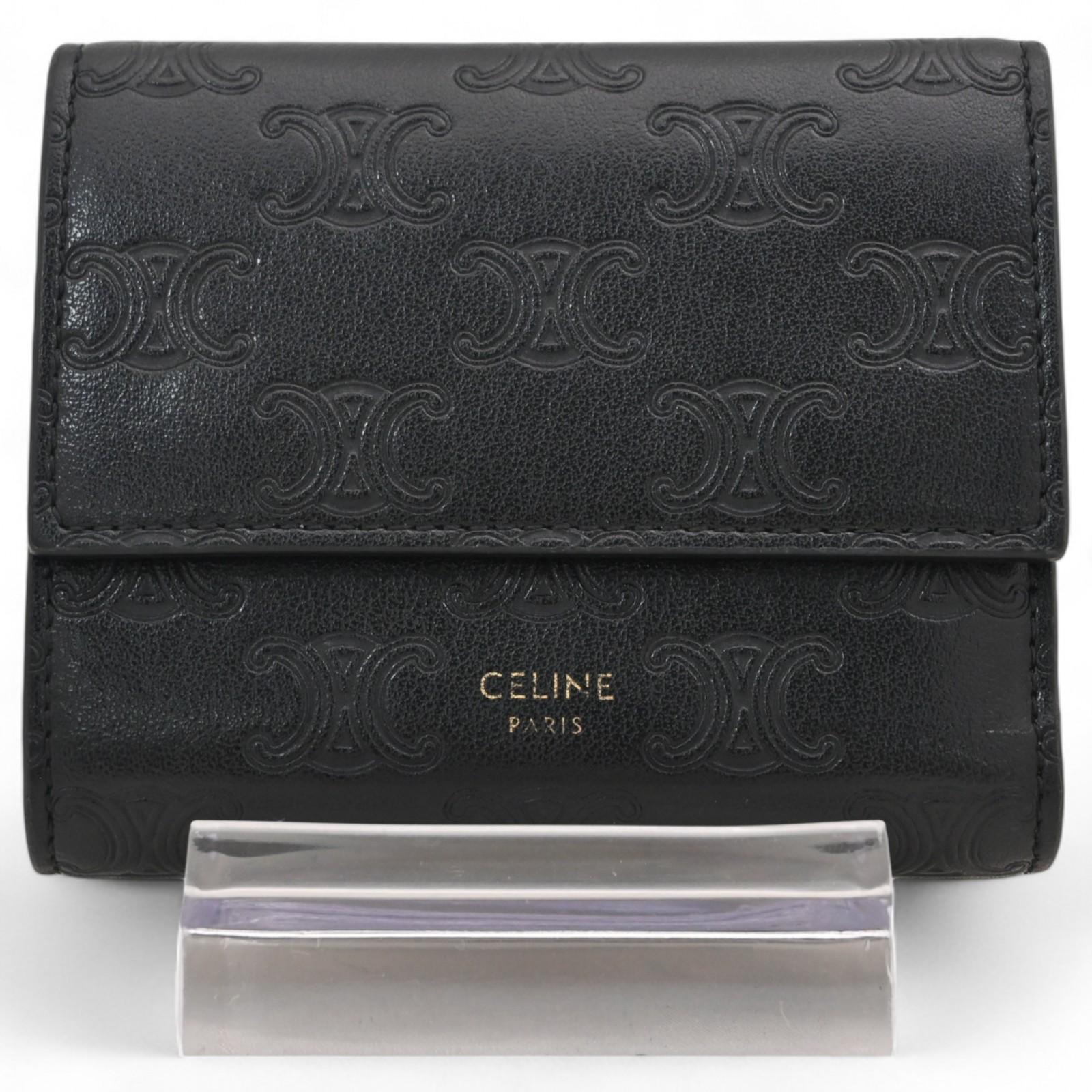 Auth CELINE Small Trifold Wallet Bifold Wallet Black Leather 10B573BFU 38NO ce8825fv
Auth CELINE Small Trifold Wallet Bifold Wallet Black Leather 10B573BFU 38NO ce8825fv