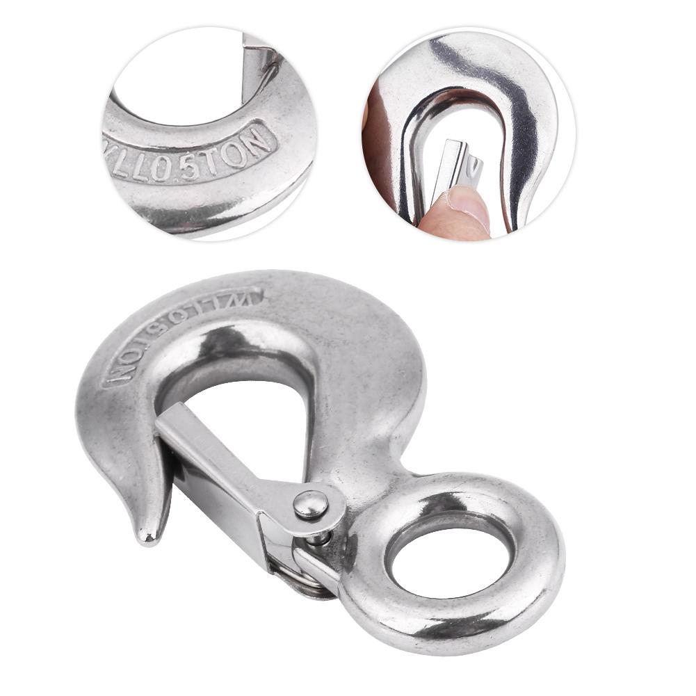 304 Stainless Steel Authentic Swivel Round Eye Snap Clip Cargo Lifting Hook(90mm 0.5T) 90mm/0.5T
304 Stainless Steel Authentic Swivel Round Eye Snap Clip Cargo Lifting Hook(90mm 0.5T) 90mm/0.5T
