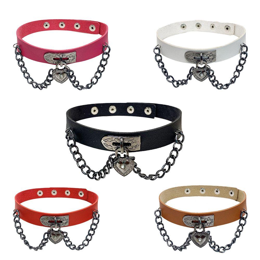 PU Leather Gothic Korean Necklace Woman Clavicle Choker Punk Collar Choker Cosplay Neck Jewelry
PU Leather Gothic Korean Necklace Woman Clavicle Choker Punk Collar Choker Cosplay Neck Jewelry